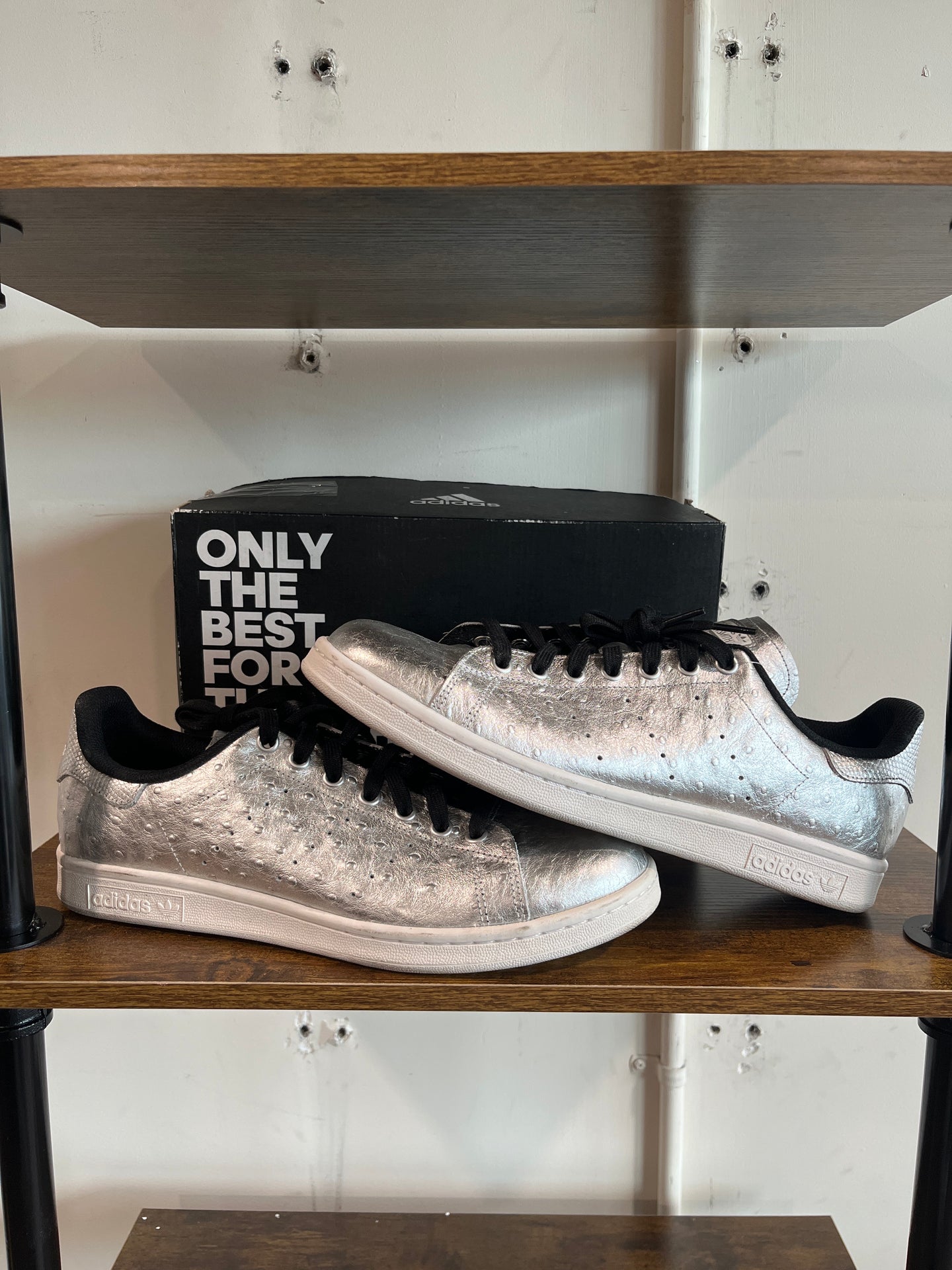 Adidas Stan Smith Silver Ostrich