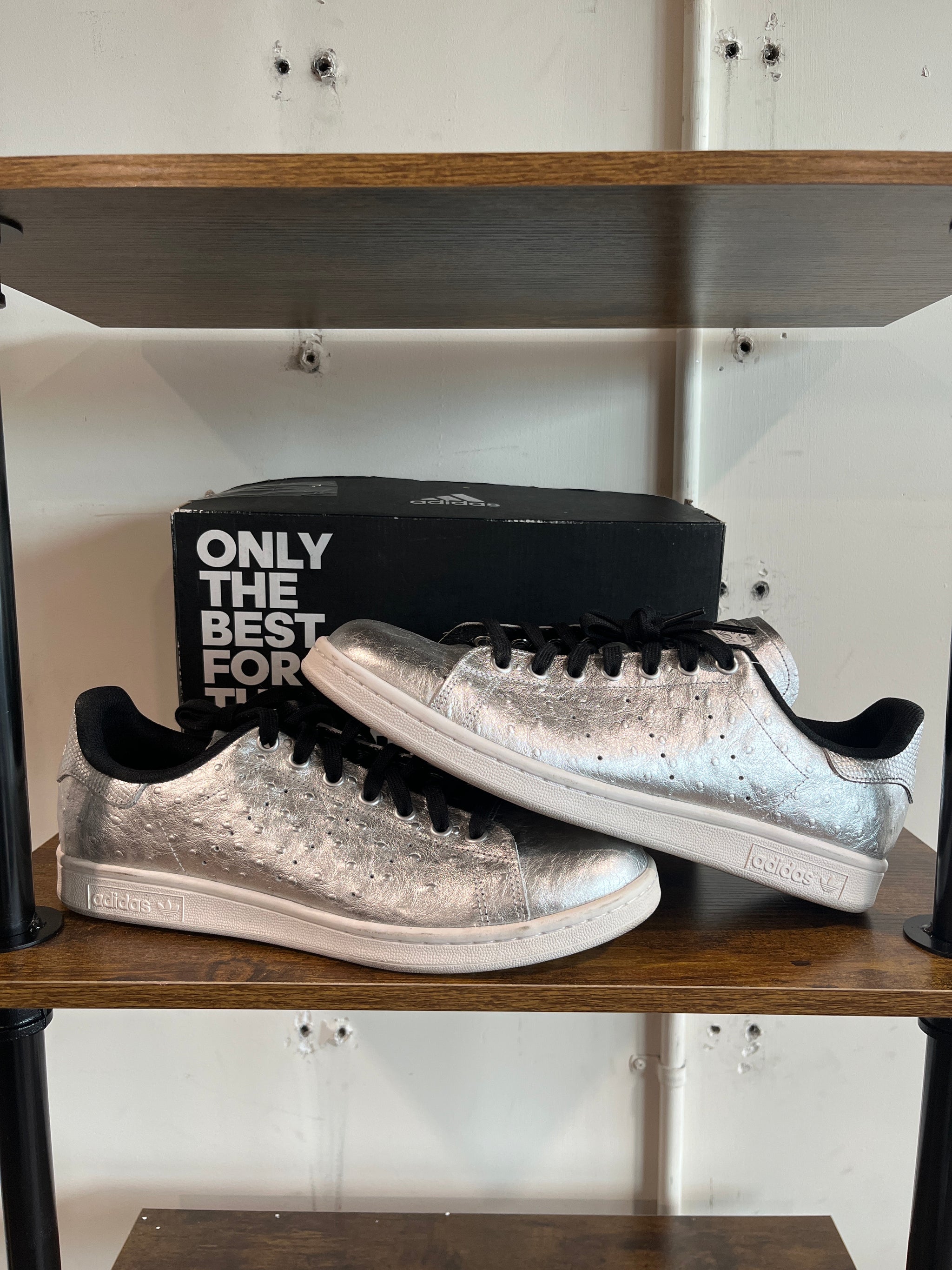 Adidas Stan Smith Silver Ostrich