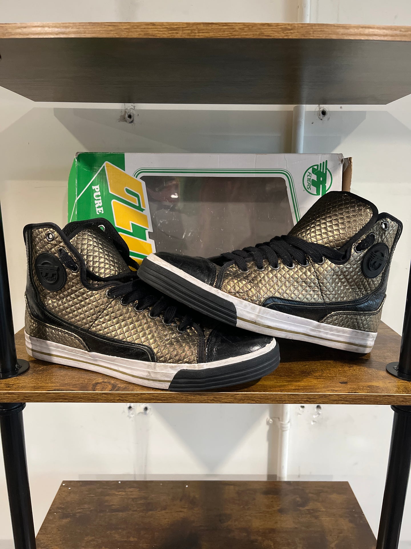 PF Flyers Gold High Top Sneakers