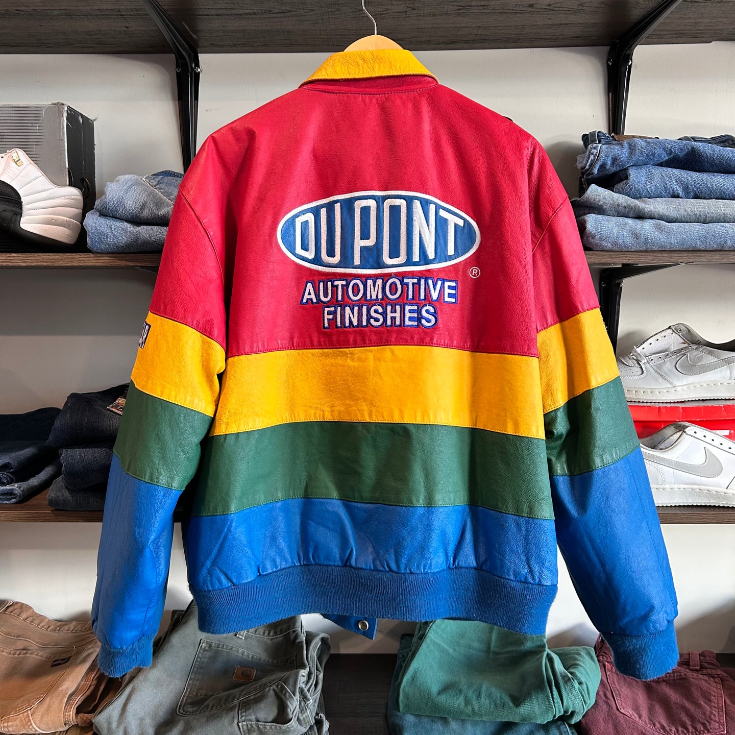 Jeff Hamilton Dupont leather Nascr jacket