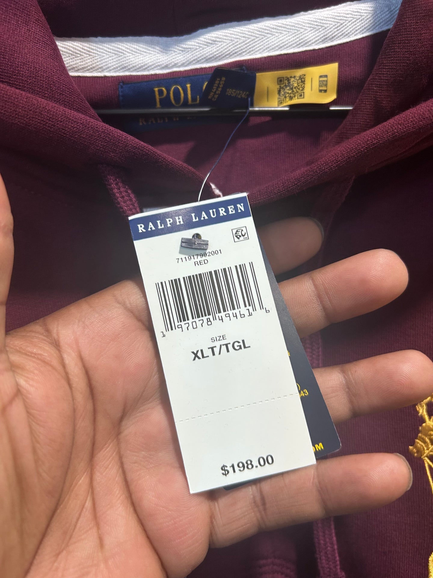 Polo Ralph Lauren Rugby Embroidered Pony Crest Hoodie
