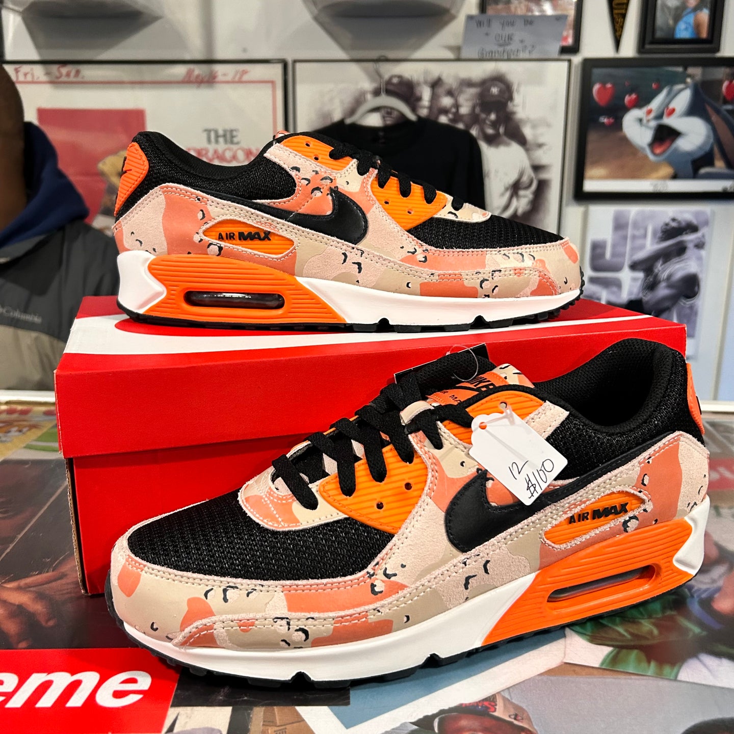 Nine camo air max