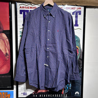 Navy polo button down