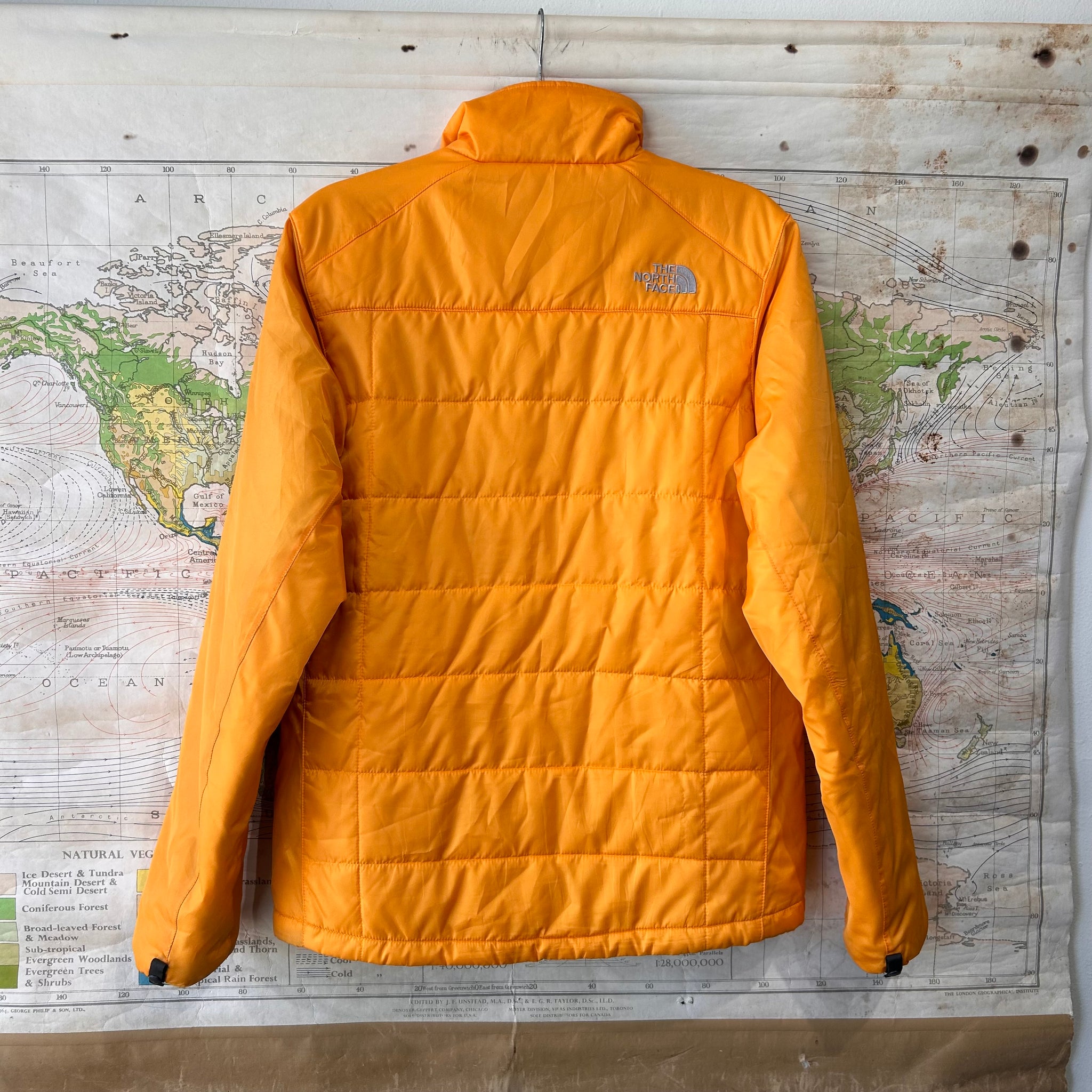 Yellow North face jacket pre owned