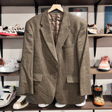 Lauren by Ralph Lauren cotton blend tweed blazer