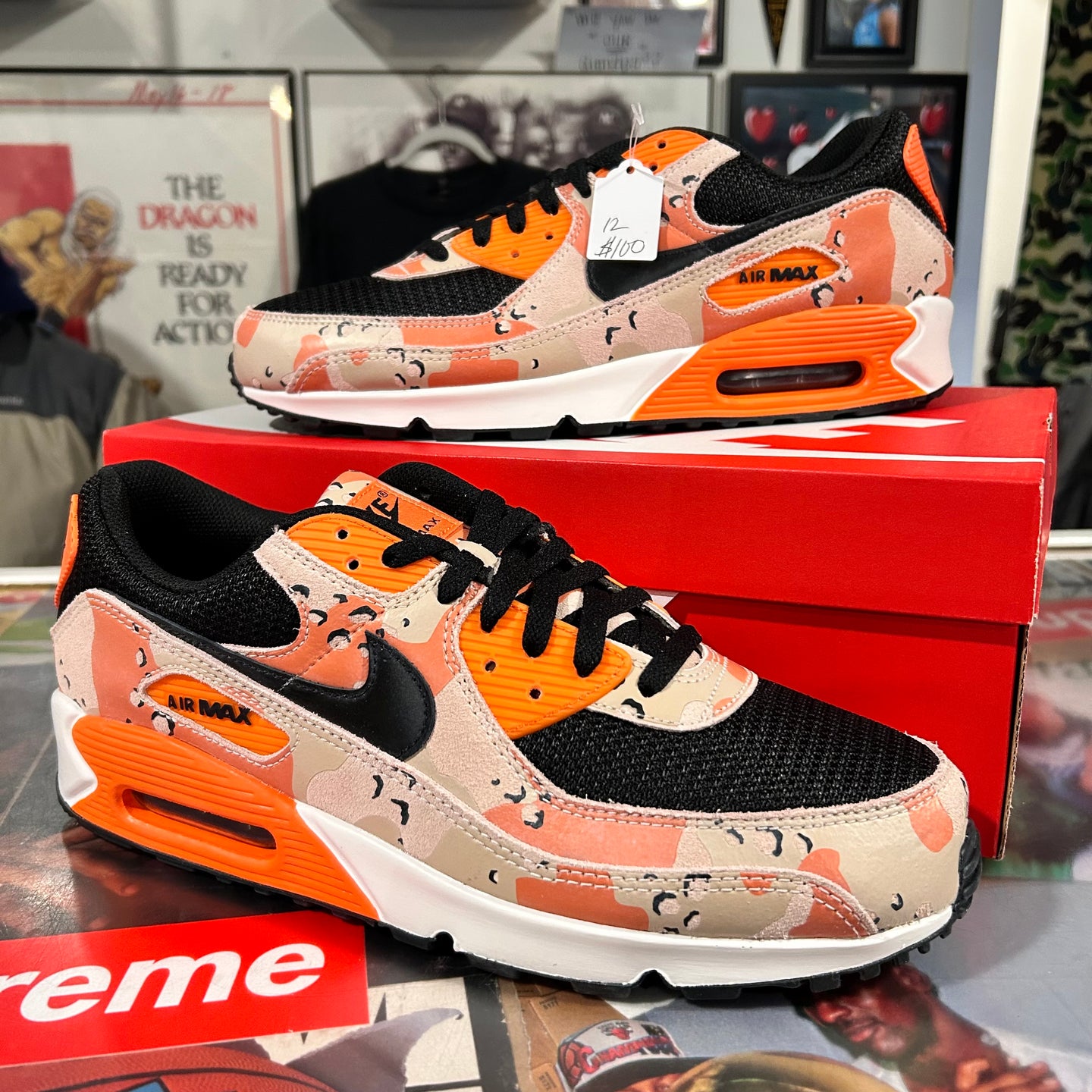 Nine camo air max