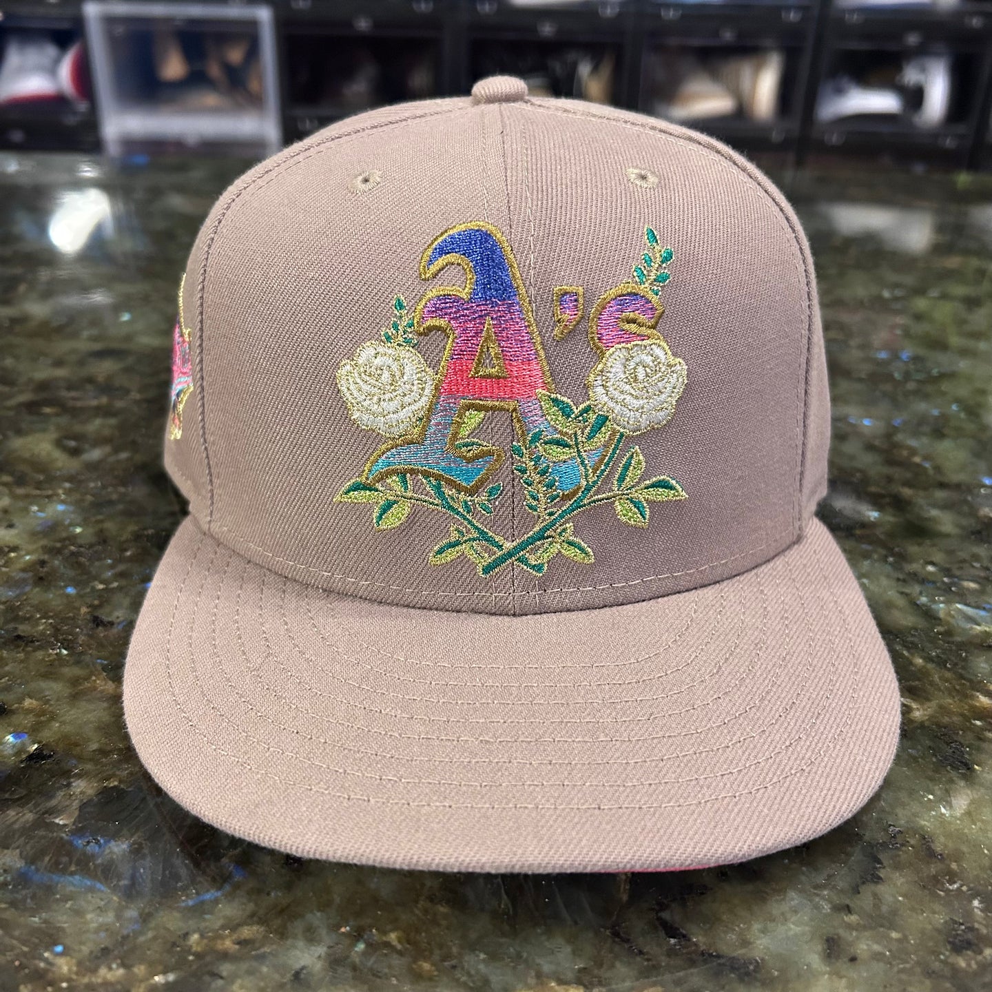 Athletic fitted cap