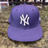 Yankees fitted cap no side patch