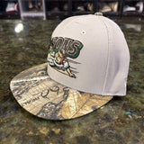 Bison x teal tree camo fitted caps