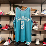 1990s Champion Larry Johnson Charlotte Hornets Basketball Jersey