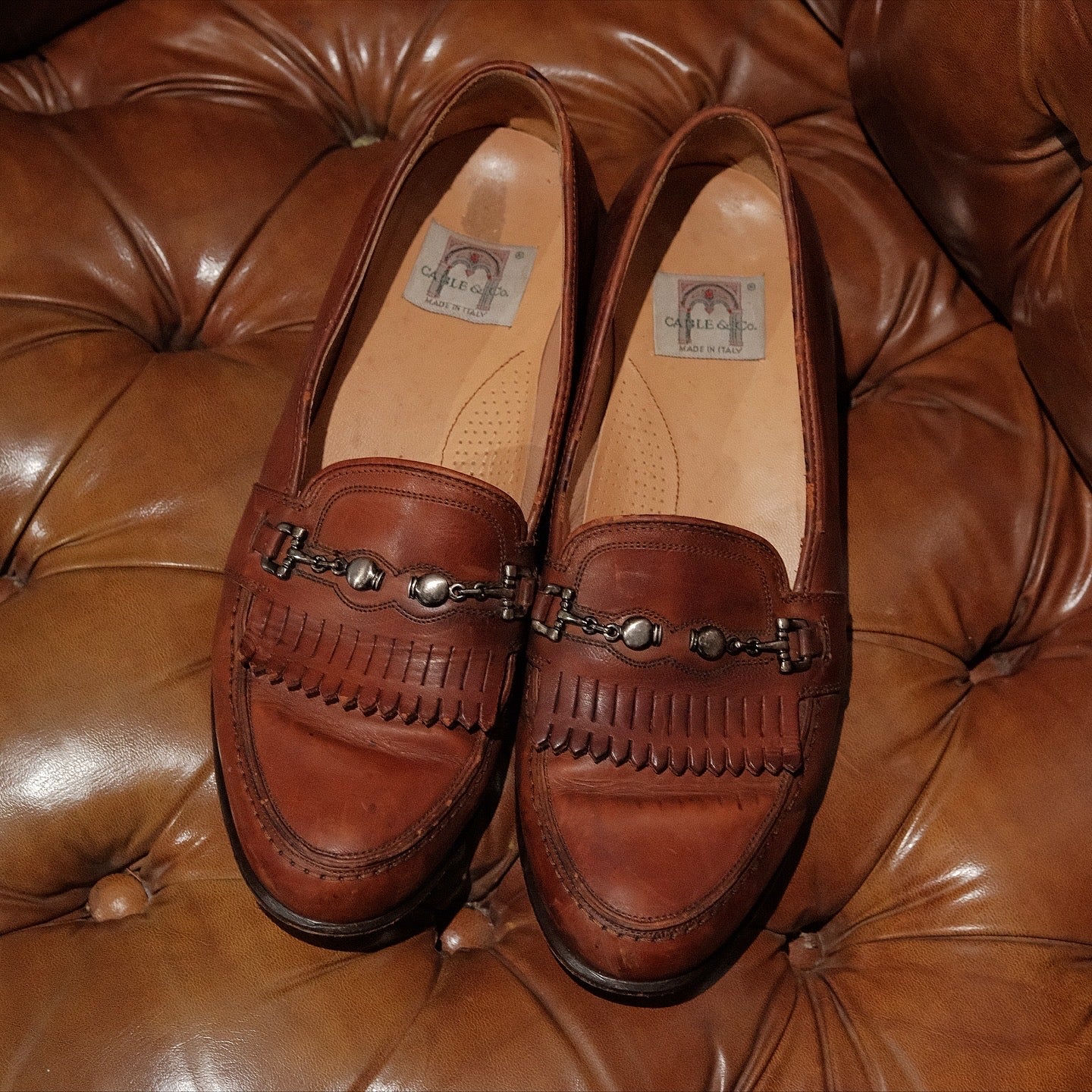 Vintage Cable & Co. Cognac Loafers