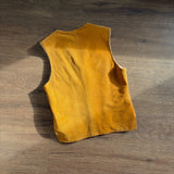1970s Chris Line Originals by Clifton’s Inc Sherpa Lined Leather Vest